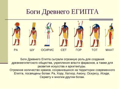 Боги Древнего ЕГИПТА РА ШУ ОСИРИС СЕТ ГОР ТОТ МААТ Боги Древнего Египта сыгра...