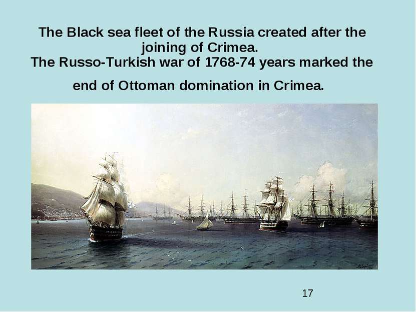The Black sea fleet of the Russia created after the joining of Crimea. The Ru...
