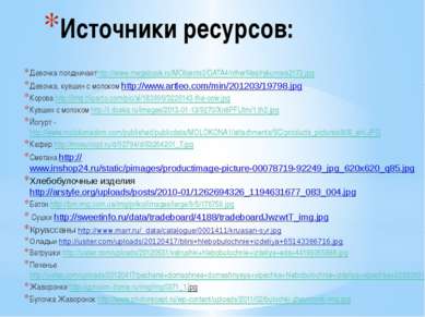Источники ресурсов: Девочка полдничаетhttp://www.megabook.ru/MObjects2/DATA4/...