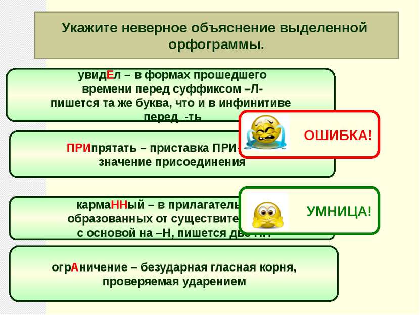 Укажите неверное объяснение выделенной орфограммы. увидЕл – в формах прошедше...