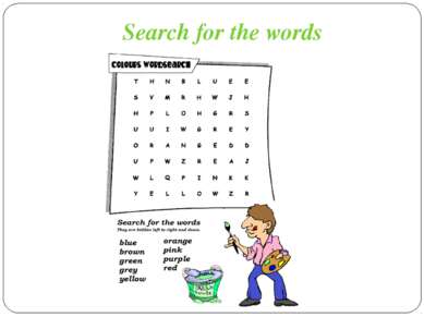 Search for the words