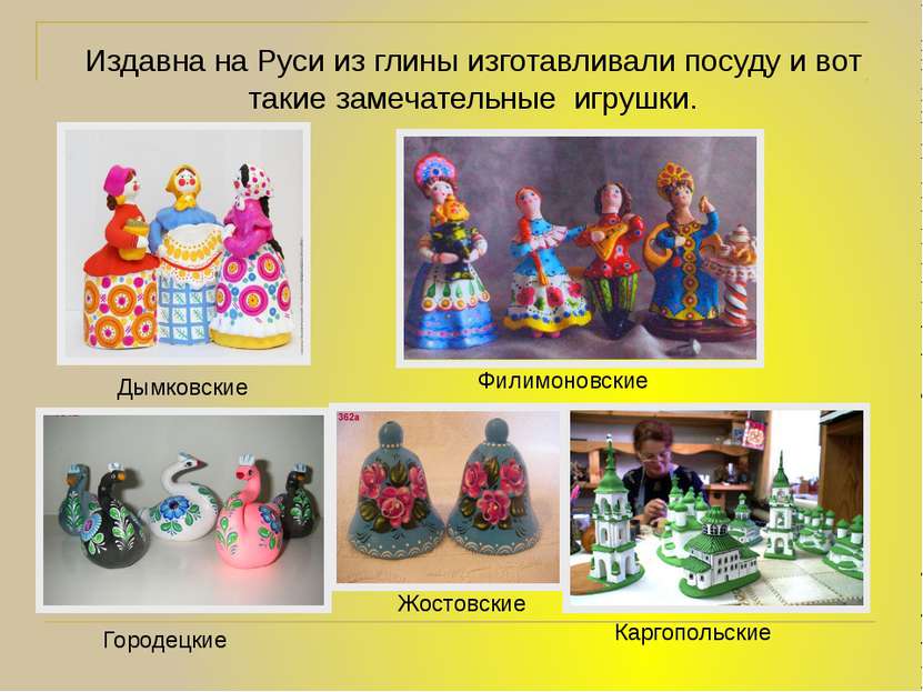 Издавна на Руси из глины изготавливали посуду и вот такие замечательные игруш...
