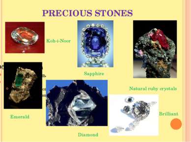 PRECIOUS STONES Emerald Natural ruby crystals Sapphire Diamond Brilliant Koh-...