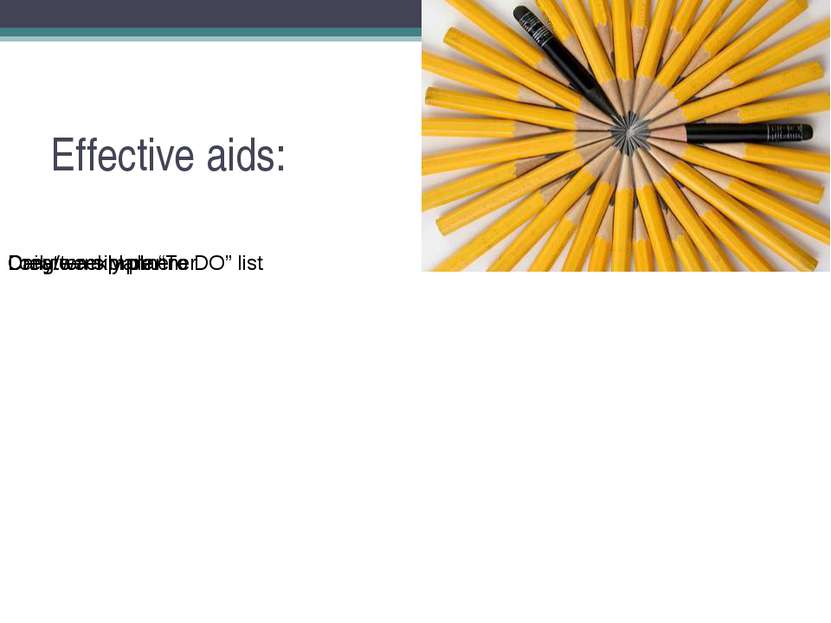 Effective aids: