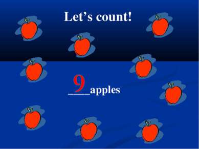 Let’s count! ____apples