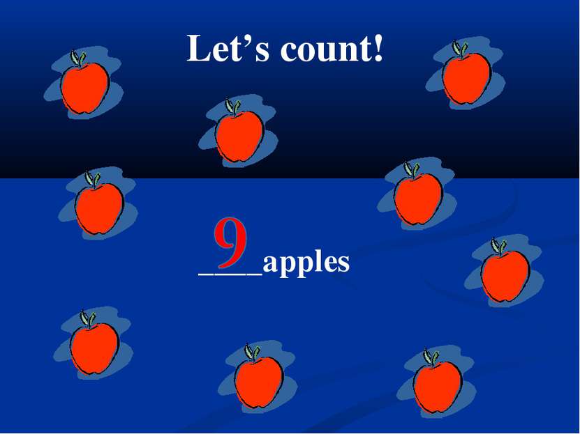 Let’s count! ____apples