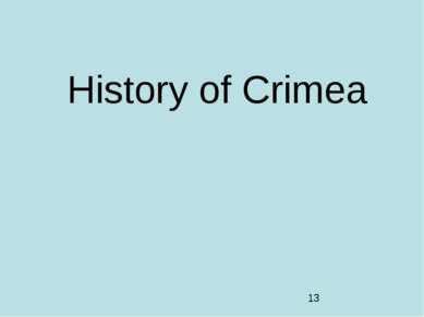 History of Crimea