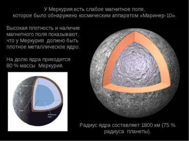 У Меркурия есть слабое магнитное поле, которое было обнаружено космическим ап...