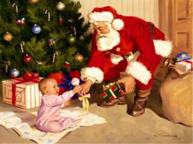 Считают, что подарки детям носит святой Николай. Святой Николаус – зовут его ...