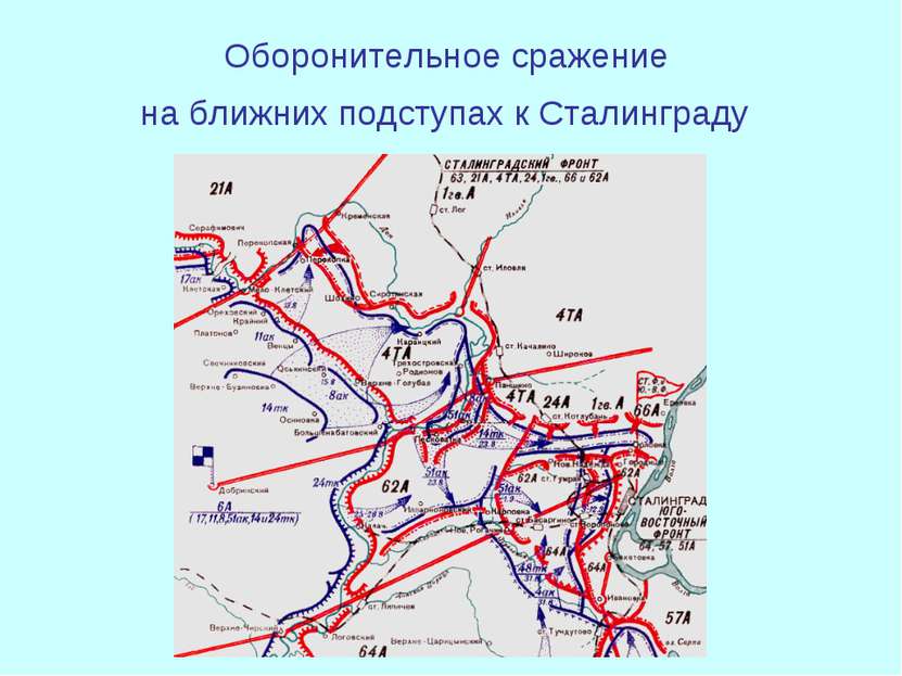 Оборонительное сражение на ближних подступах к Сталинграду