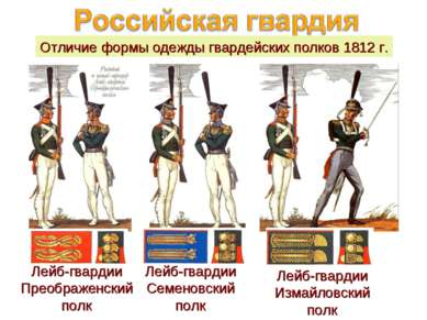 Лейб-гвардии Преображенский полк Лейб-гвардии Семеновский полк Лейб-гвардии И...
