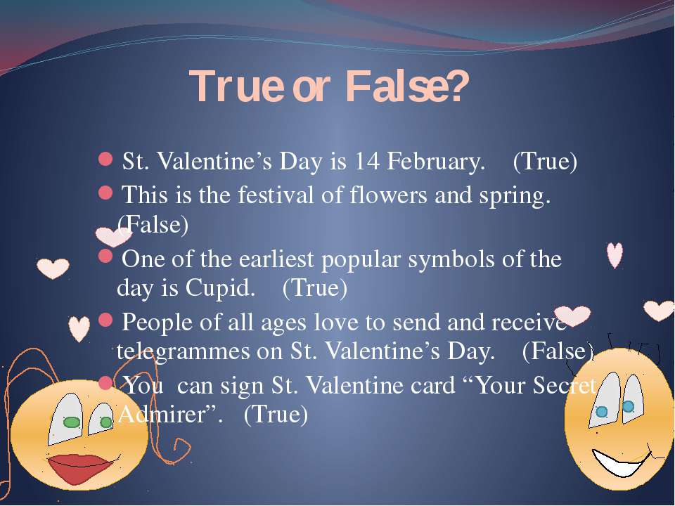 Valentines day questions