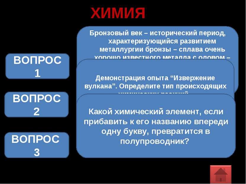 ХИМИЯ Бронзовый век – исторический период, характеризующийся развитием металл...