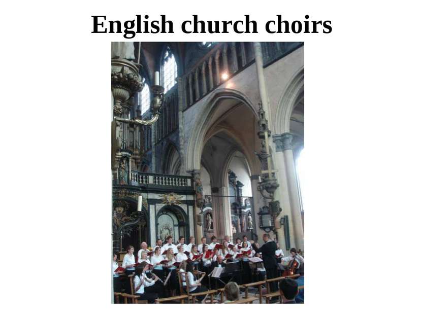 English church choirs