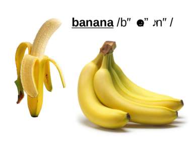 banana /bəˈnɑːnə/