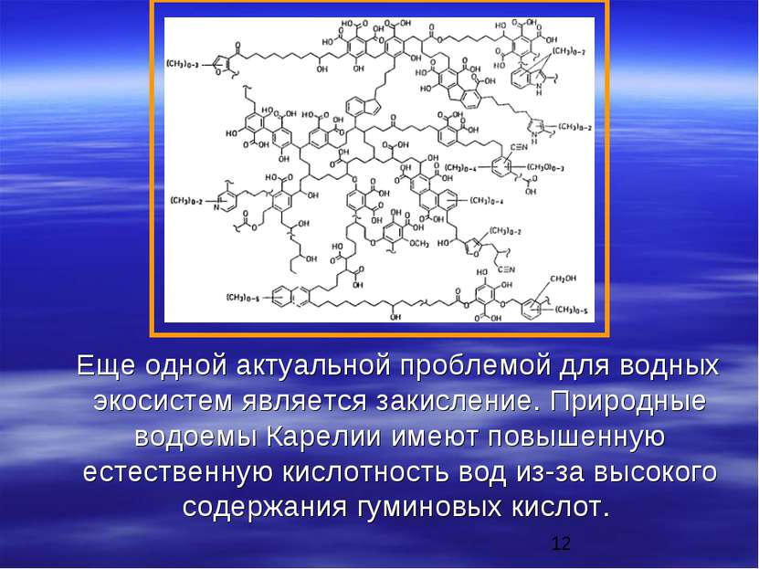 Еще одной актуальной проблемой для водных экосистем является закисление. Прир...