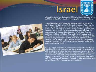 According to former Education Minister Limor Livnat, about 1,400 Israeli publ...