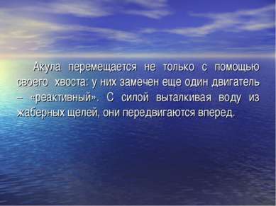 Акула перемещается не только с помощью своего хвоста: у них замечен еще один ...