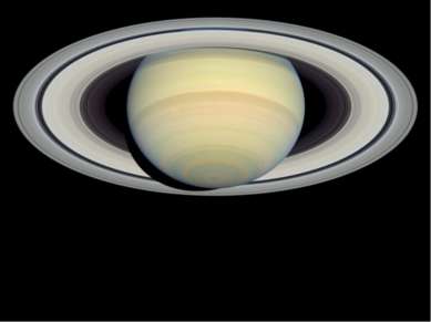 Сатурн обладает заметной кольцевой системой, состоящей главным образом из час...