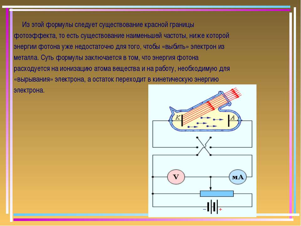 Фотоэлектрический эффект презентация