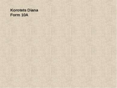 Korotets Diana Form 10A
