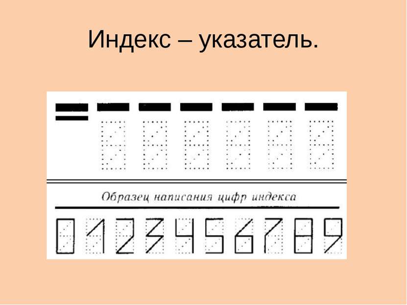 Индекс – указатель.