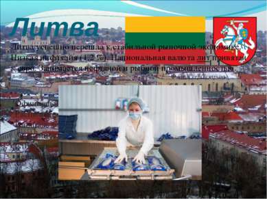 Литва Флаг и герб страны Официальное название — Литовская Республика Располож...