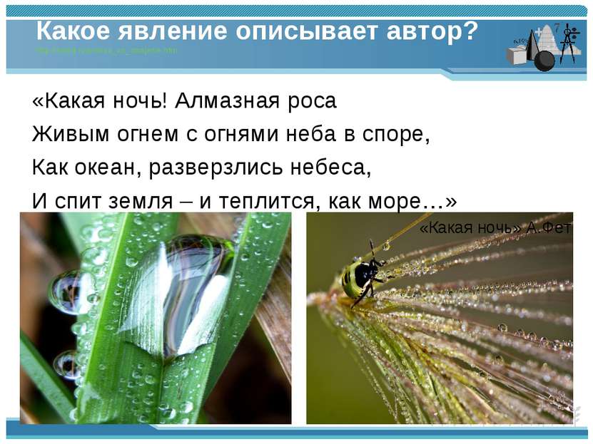 Какое явление описывает автор? http://somit.ru/polnoe_vn_otrajenie.htm «Какая...