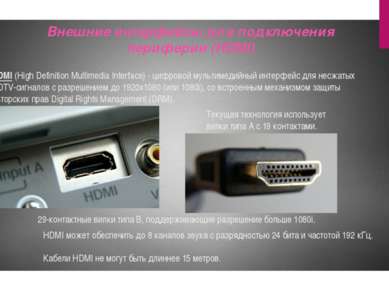 HDMI (High Definition Multimedia Interface) - цифровой мультимедийный интерфе...