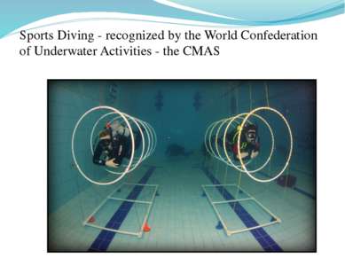 Sports Diving - recognized by the World Confederation of Underwater Activitie...