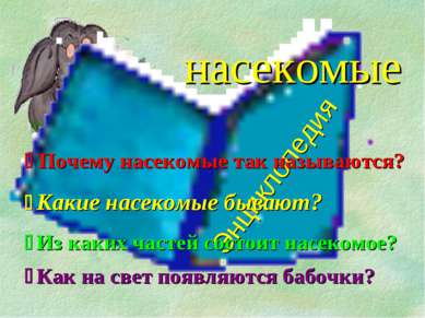 насекомые Энциклопедия Почему насекомые так называются? Какие насекомые бываю...