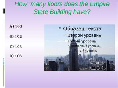 How many floors does the Empire State Building have?
