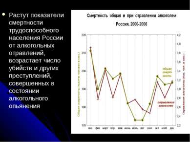 Растут показатели смертности трудоспособного населения России от алкогольных ...