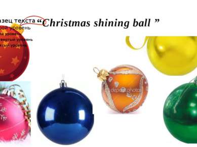 “Christmas shining ball ”