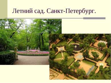 Летний сад. Санкт-Петербург.