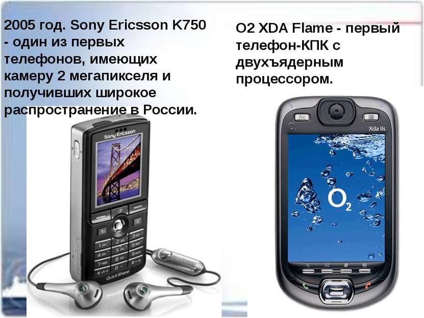 2005 год. Sony Ericsson K750 - один из первых телефонов, имеющих камеру 2 мег...