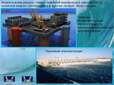 Энергетические ресурсы. Океан - гигантский аккумулятор и трансформатор солнеч...