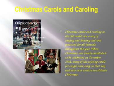 Christmas Carols and Caroling Christmas carols and caroling in the old world ...