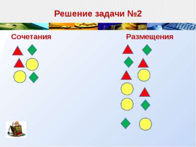 Решение задачи №2 Сочетания Размещения