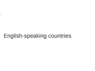 English-speaking countries