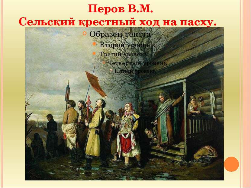 Перов В.М. Сельский крестный ход на пасху.