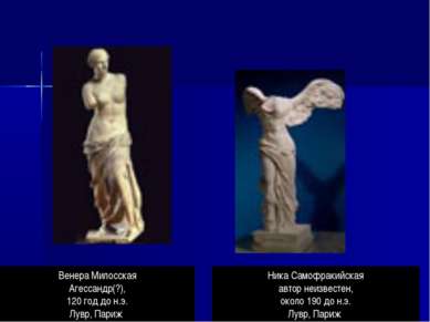 Ника Самофракийская автор неизвестен, около 190 до н.э. Лувр, Париж Венера Ми...