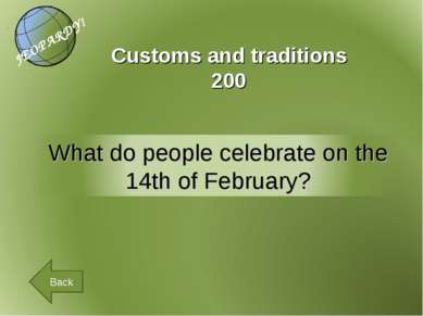 Customs and traditions 200 Back