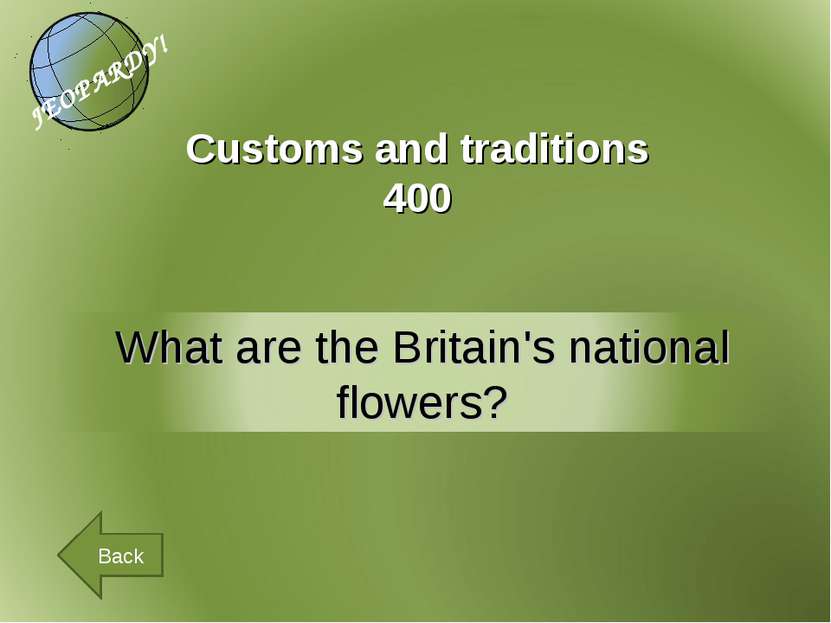 Customs and traditions 400 Back