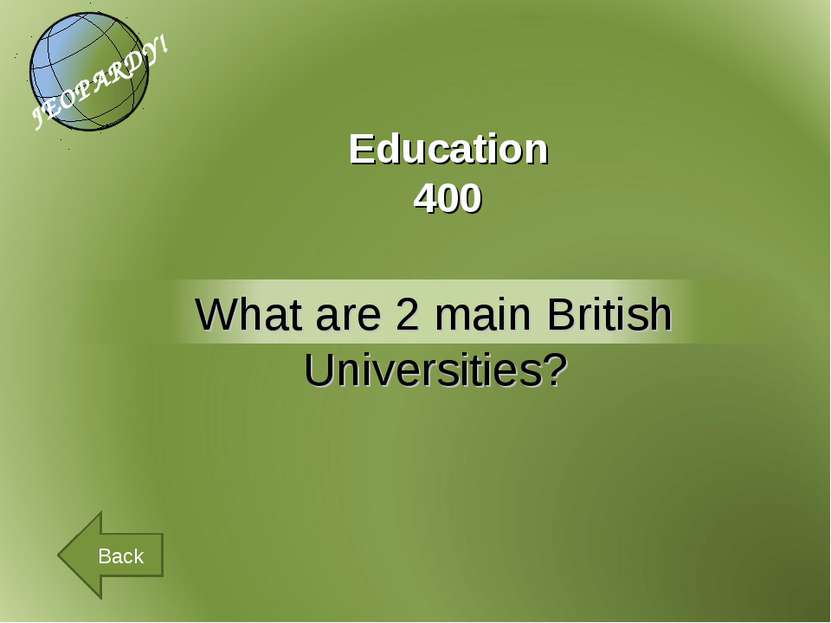 Education 400 Back
