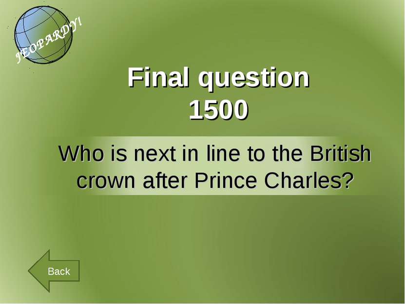 Final question 1500 Back