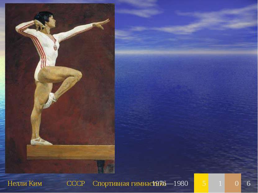 Нелли Ким СССР Спортивная гимнастика 1976—1980 5 1 0 6
