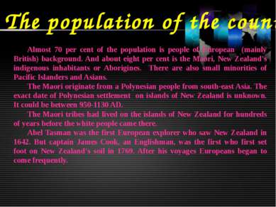The population of the country Almost 70 per cent of the population is people ...