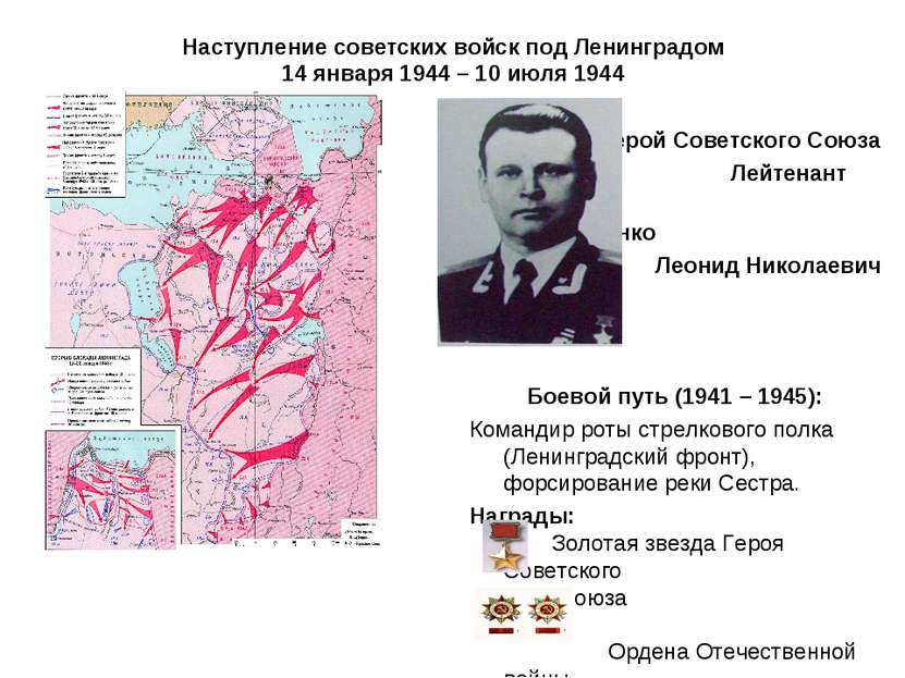 Наступление советских войск под Ленинградом 14 января 1944 – 10 июля 1944 Гер...