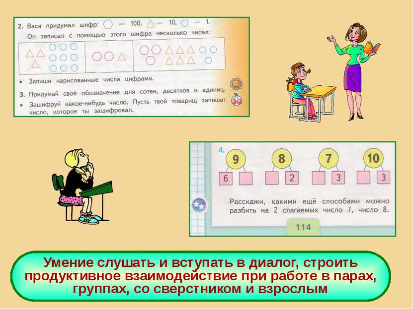 Умение слушать и вступать в диалог, строить продуктивное взаимодействие при р...